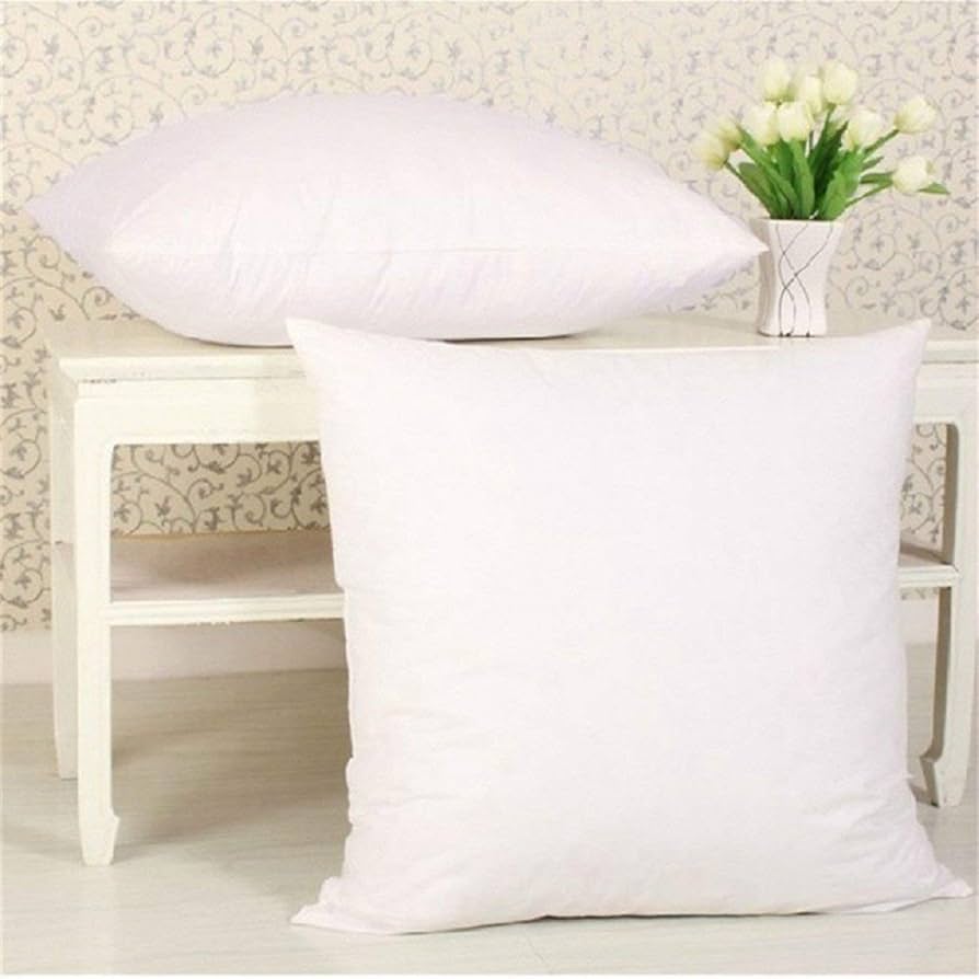 Premium Fibre Soft Filler Cushion Set of 2(12X12 Inches),White - Image 4