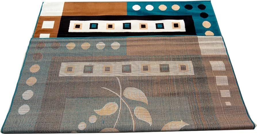 Persian Acrylic Rectangular Shape Carpet For Your Living Room & Drawing Room (150X210 Blue Colour)- 5X7 Feet - Image 4