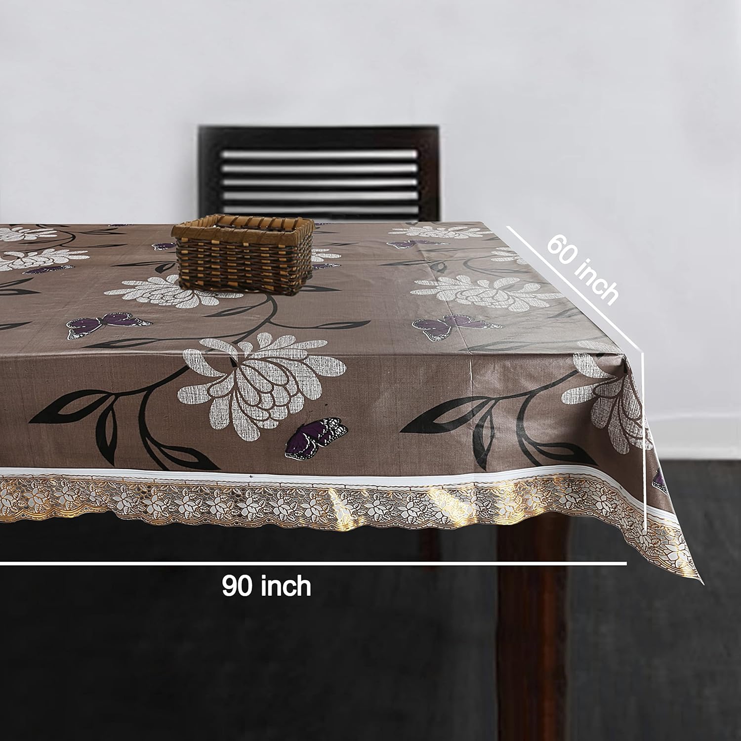 Premium Dining Table Cover for 8 Seater, 60 x 90 inch Exact Size - Image 3
