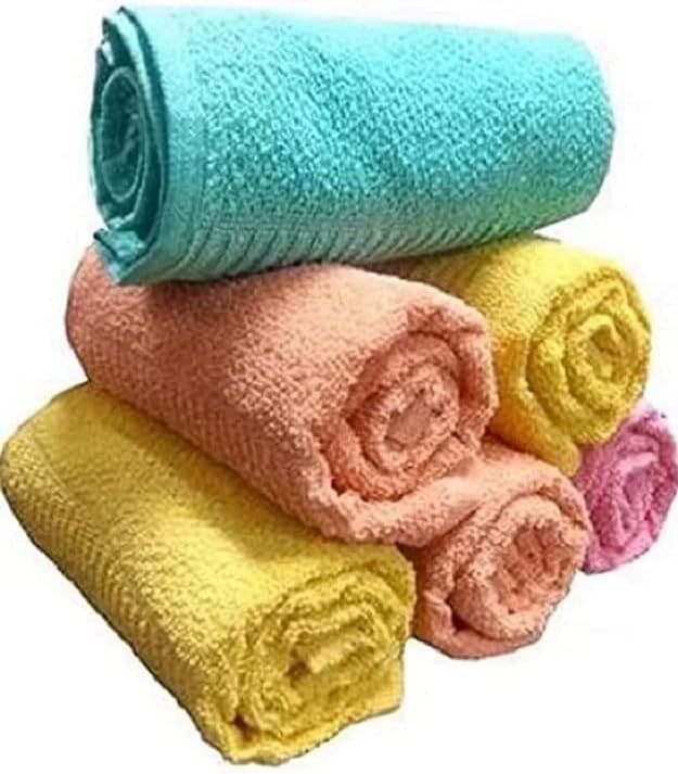Hand Towel 450 GSM, Multicolour Ultra Soft and Super Absorbent (Set of 6) - Image 4