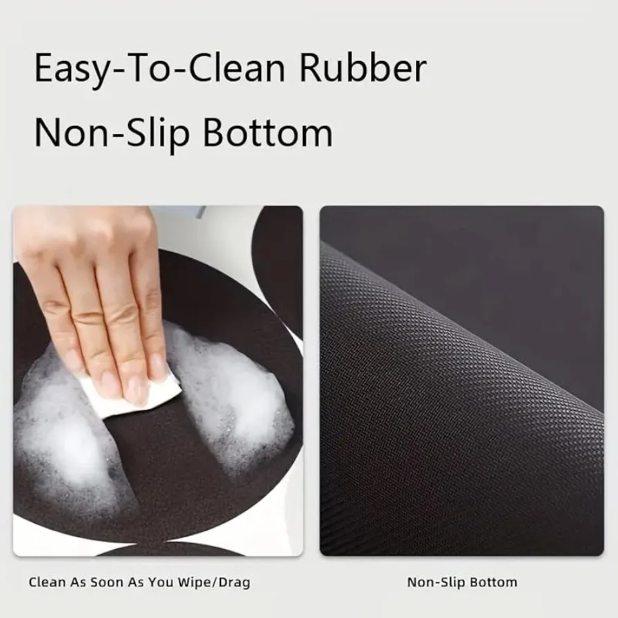 Set of 2 Anti-Fatigue Memory Foam Kitchen & Floor Mats | Waterproof Cushioned Rugs for Cooking, Sink, Office & Balcony (120x40 cm & 60x40 cm) - Image 2