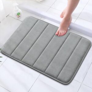 Cushioned Memory Foam Bath Mat (40x60 cm) - Super Absorbent, Non-Slip & Machine Washable