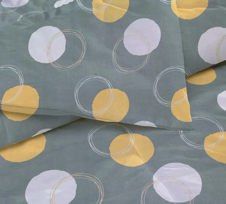 220 GSM Solid Plain Reversible Summer (Grey & Orange, Lightweight & Soft) - Image 6