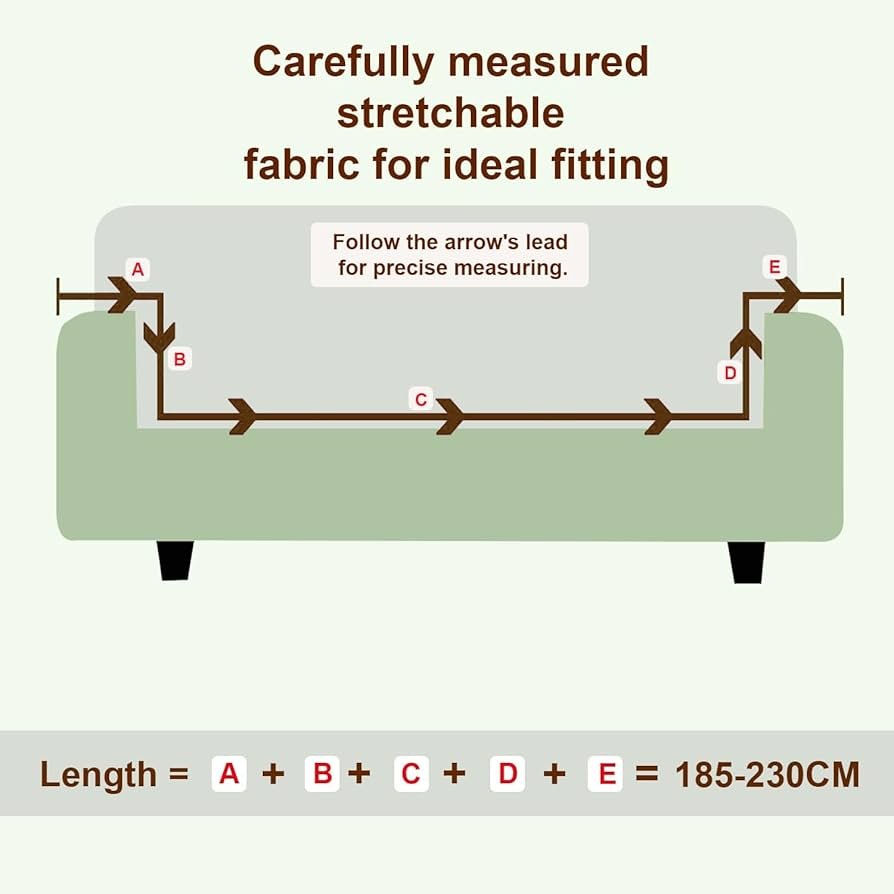 Cream Brown Flower Polyester Sofa Cover – Zipper Closure, Stretch Fit, Universal 3+1+1 Seater - Image 4