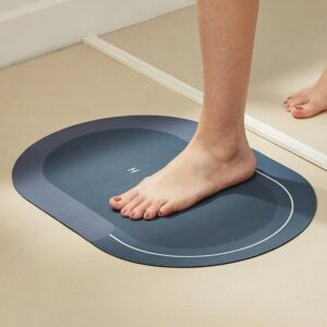 Water Absorbent Non-Slip Bath Mat for Shower & Bathroom