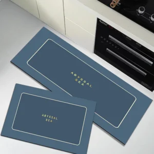 Set of 2 Non-Slip Anti-Fatigue Memory Foam Kitchen Rugs – Waterproof, Washable Comfort Mats with Rubber Backing for Home, Kitchen, Sink, Laundry & Office (Colour 5)