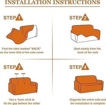 Cream Brown Flower Polyester Sofa Cover – Zipper Closure, Stretch Fit, Universal 3+1+1 Seater - Image 2