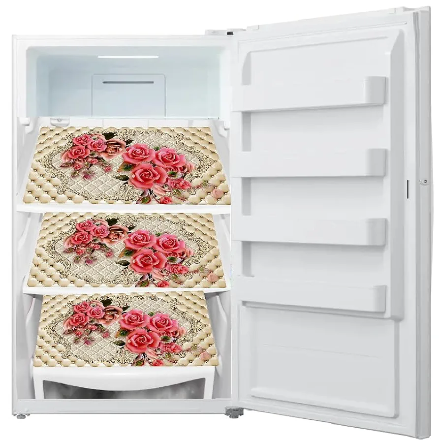 6-Piece PVC Dining Table Placemats | Washable, Waterproof & Heat-Resistant Table Mats | Reversible Plastic Placemats for Kitchen & Dining | Multi | 11x17 Inches - Image 4