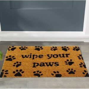 Wipe Your Paws Theme for Main Entrances of Home Office School Institutions 45 X75 CM with Rubber Backing Large Size for All Homes Set of 1
