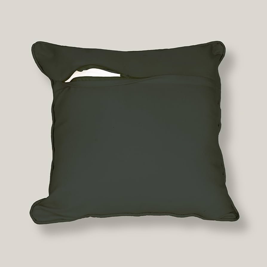 Satin Cushion Covers with, Lotus & Gold Detailing – 16x16 Inch Decorative Pack of 5 for Living Room, Drawing Room, or Modern Ethnic Home Decor - Image 3