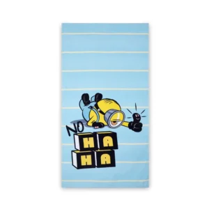 Bath Towel for Kids – 100% Cotton, Ultra Soft & Absorbent, Quick-Dry, 67x130 cm (Marvel Minions – Blue)