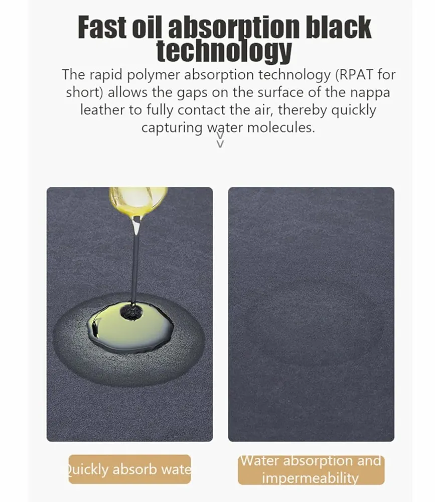 Set of 2 Non-Slip Anti-Fatigue Memory Foam Kitchen Rugs – Waterproof, Washable Comfort Mats with Rubber Backing for Home, Kitchen, Sink, Laundry & Office (Colour 5) - Image 5