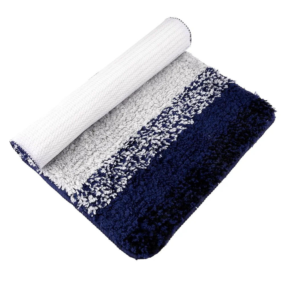 Door Mat | Dust Trapper & Anti-Skid Floor Mat for Home Entrance | Blue Patta Rainbow Design | Entryway Door Mat, Gray (60x40 cm) - Image 6