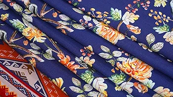 Kingfisher Printed Cotton Dining Table Cover – 4-Seater, Anti-Skid, 60x60 Inch - Image 3