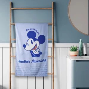 Disney Kids Bath Towel, 100% Cotton, Ultra Soft & Absorbent, 67CMX130CM Towel for Boys & Girls, Quick Dry & Lightweight