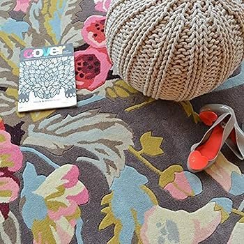 Embossed Handmade Tufted Wool Rug – 5x7 ft, Thick Geometrical Design, Multi-Color, for Living Room & Bedroom - Image 4