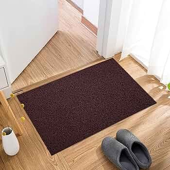 16x24 Inch Noodles Floor Mat | Anti-Skid Rubber Mat for Home, Bathroom & Office | Maroon - Image 2