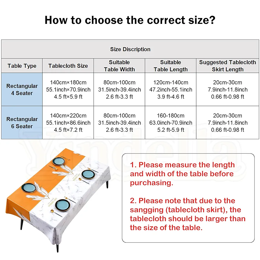 6 to 8 Seater PVC Dinning Table Cloth Cover(Grey) - Image 3