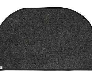 Anti-Slip 2 Pieces Microfiber Door Mat | Soft & Durable Handmade Mats with Rubber Backing (14"x23", Grey & Brown)