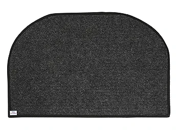 Anti-Slip 2 Pieces Microfiber Door Mat | Soft & Durable Handmade Mats with Rubber Backing (14"x23", Grey & Brown)