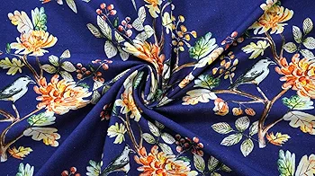 Kingfisher Printed Cotton Dining Table Cover – 4-Seater, Anti-Skid, 60x60 Inch - Image 6