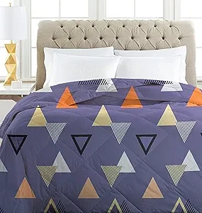 220 GSM Solid Plain Reversible Summer(Dark Grey & Rust)