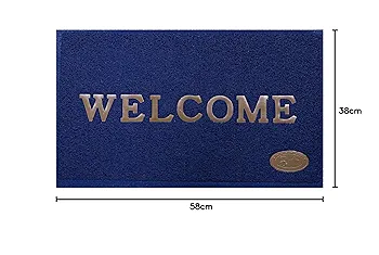 2-Piece Multi PVC Anti-Skid Door Mat Set – 1'3" x 1'11", Tufted Medium Pile - Image 4