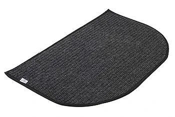 Anti-Slip 2 Pieces Microfiber Door Mat | Soft & Durable Handmade Mats with Rubber Backing (14"x23", Grey & Brown) - Image 3