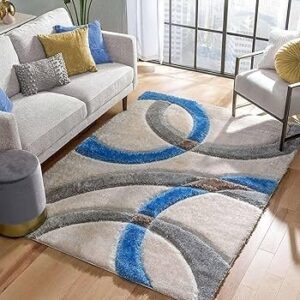 Fluffy Soft Fur Rug – 4x6 ft, Luxurious Plush, Non-Slip, Easy to Clean, for Bedroom or Hall