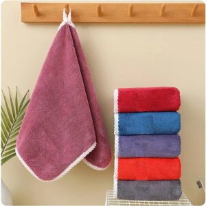 Microfiber Anti-Bacterial Striped Hand Towel _ Super Soft and Absorbent Multipurpose Towels for Bathroom, Gym, & Workout Towels,(40 x 60 CM, Multicolor) Pack of (4)