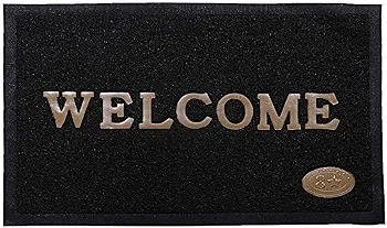 2-Piece Multi PVC Anti-Skid Door Mat Set – 1'3" x 1'11", Tufted Medium Pile - Image 2