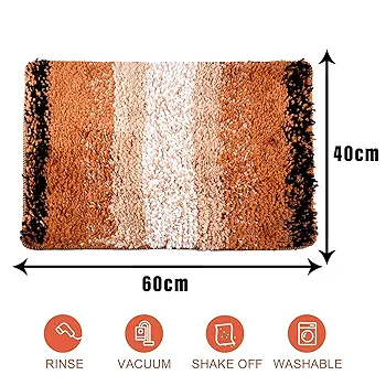 Door Entrance Mat | Anti-Skid Floor Mat for Home | Golden Patta Rainbow Design | Entryway Door Mat, Cream (60x40 cm) - Image 3