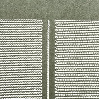 Decorative Embroidered Cushion Cover _ Knitted Chambray Front Throw Pillow Cushion Cover for Sofa Living Room _ 16Inch X 16Inch _ Green Velvet, 260 TC - Image 9