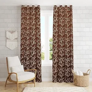 Premium Foil Leaf Print - Brown